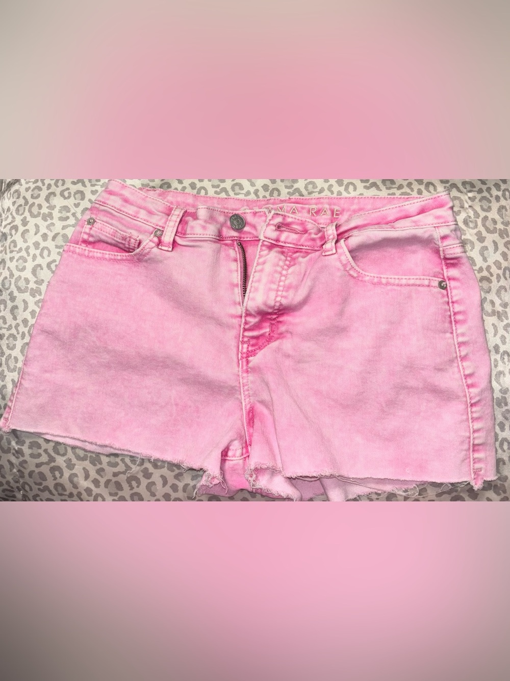 Gemma Rae Pink Denim Jean Shorts